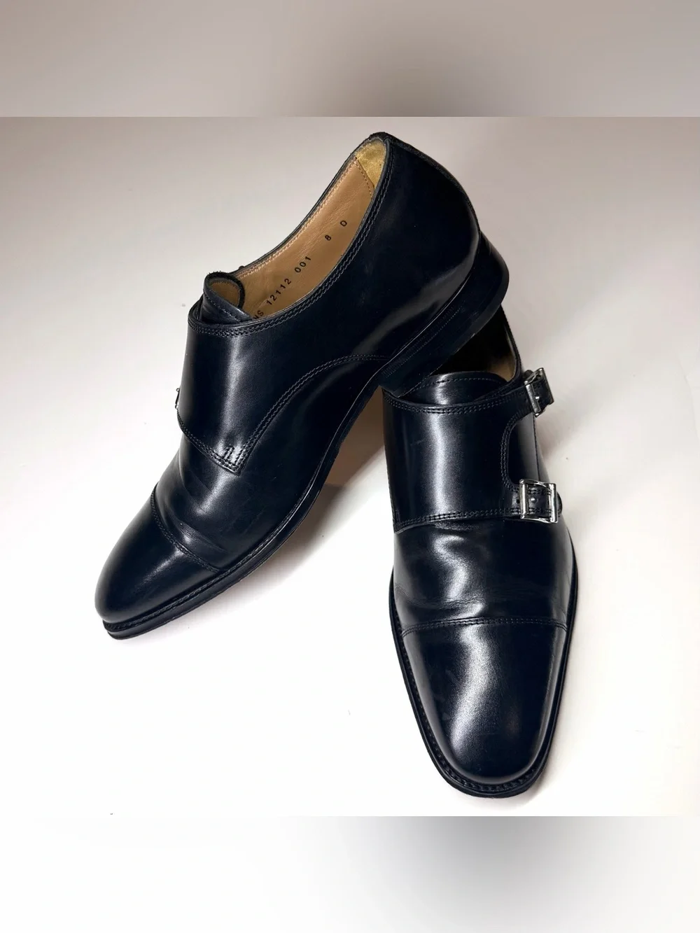Florsheim Imperial Men’s Classic Leather Double Monk Strap Dress Shoes Size- 8